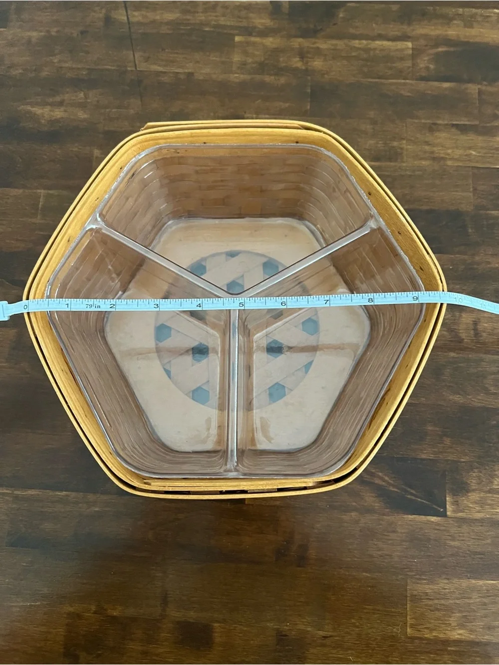 Longaberger hexagonal woven